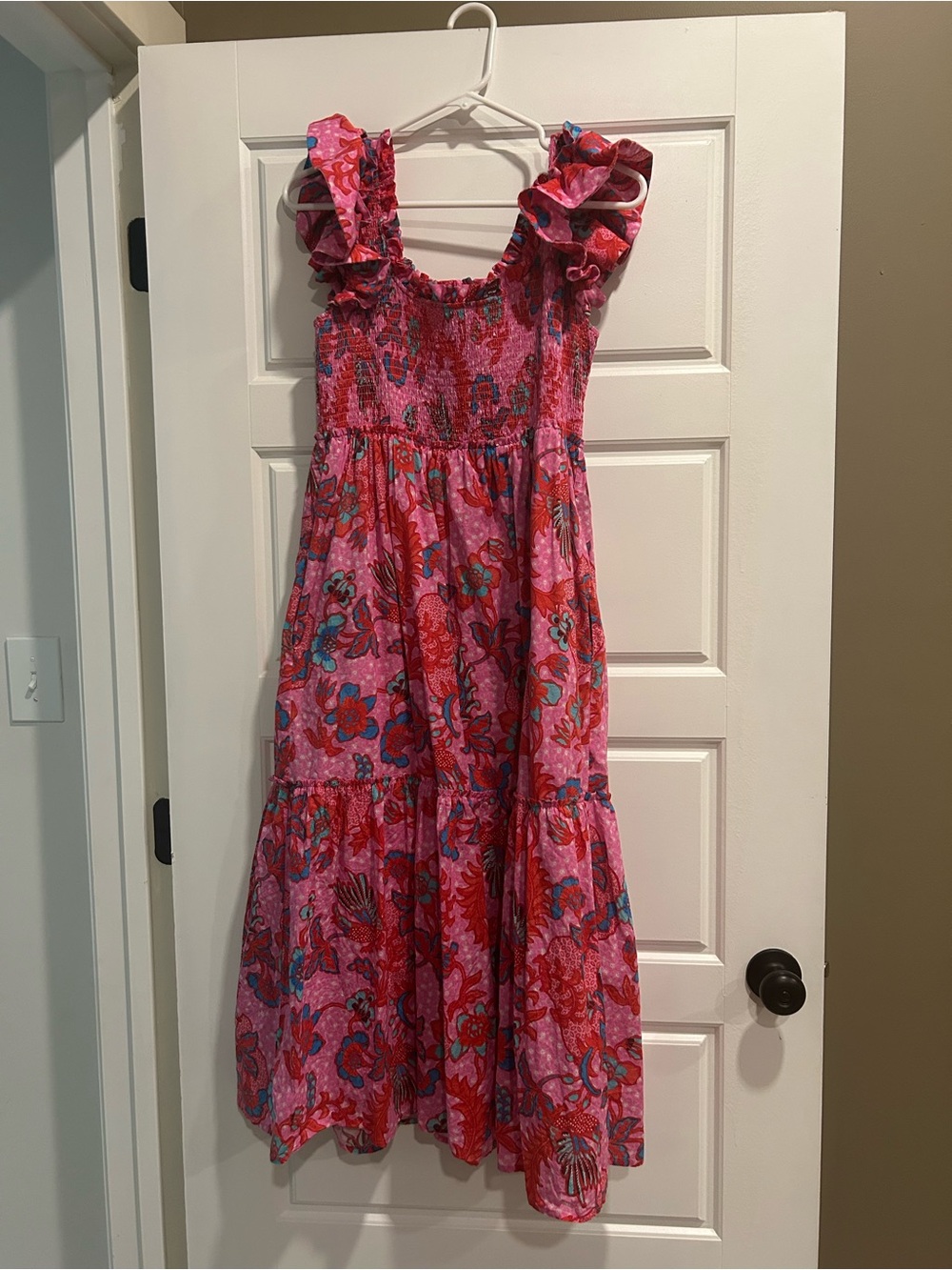 Tuckernuck Pink Floral Ruffled Sundress